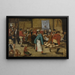 Päiväperheen maalaus maalaamassa lato - Pieter Brueghel nuorempi — kehystetty taideteos seinällä