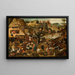Sananlaskut - Pieter Brueghel nuorempi — kehystetty taideteos seinällä