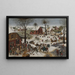 Pietar Brueghel vanhan mukaan Betlehemissä tehty väestönlaskenta - Pieter Brueghel nuorempi — kehystetty taideteos seinällä