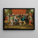 Le Festin de mariage - Pieter Brueghel le Jeune — kehystetty taideteos seinällä