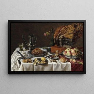 Pieter Claesz - Still Life with Peacock Pie.webp