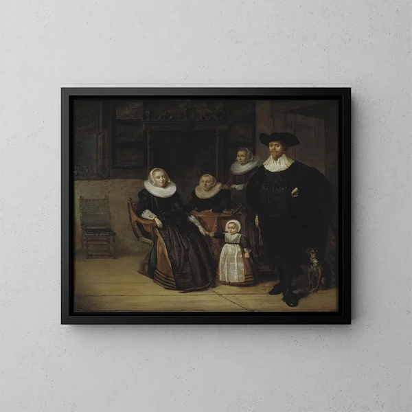 Portrait de famille - Pieter Codde — kehystetty taideteos seinällä
