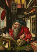Pyhä Hieronymus ateljeessaan - Pieter Coecke van Aelst — näkymä teoksesta