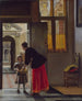 Poika tuomassa leipää - Pieter de Hooch — näkymä teoksesta