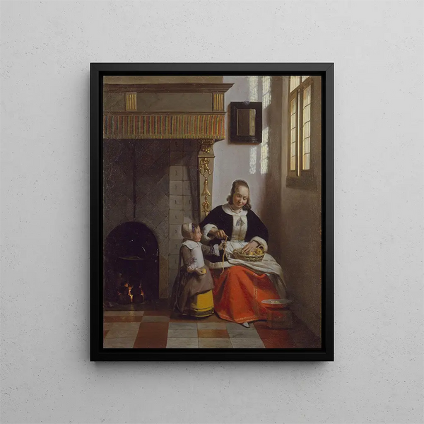 Pieter De Hooch - A Woman peeling Apples.webp