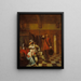 Porteur de mauvaises nouvelles - Pieter de Hooch — kehystetty taideteos seinällä