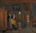 Sisämaalaus naisista pyykkikaapin vieressä - Pieter De Hooch — näkymä teoksesta