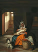 Mère allaitant son enfant - Pieter de Hooch — näkymä teoksesta