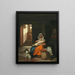 Mère allaitant son enfant - Pieter de Hooch — kehystetty taideteos seinällä