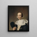 Portrait d'une femme - Pieter Dubordieu — kehystetty taideteos seinällä