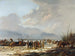 Huutaa jäänmurtajasta Karnemelkslootissa Naardessa, tammikuu 1814 - Pieter Gerardus van Os — näkymä teoksesta