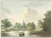 La porte de Hogerwoerd à Leyde vue depuis le canal - Pieter Gerardus van Os — näkymä teoksesta