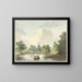 La porte de Hogerwoerd à Leyde vue depuis le canal - Pieter Gerardus van Os — kehystetty taideteos seinällä