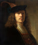 Portrait d'un homme au bonnet à plumes - Pieter Hermansz Verelst — näkymä teoksesta