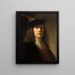 Portrait d'un homme au bonnet à plumes - Pieter Hermansz Verelst — kehystetty taideteos seinällä
