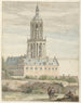 Vue du palais de Frédéric V, électeur palatin, et de l'église Saint-Cunerak de Rhenen - Pieter Jansz. Saenredam — näkymä teoksesta