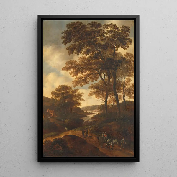 Paysage boisé - Pieter Jansz van Asch — kehystetty taideteos seinällä