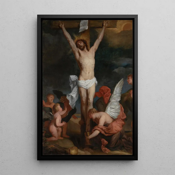 Kristus ristillä - Pieter Pauwel Thijs — kehystetty taideteos seinällä