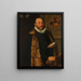 Portrait de Mattheus Augustijnsz. Steyn, conseiller au Collège de l'Amirauté du Quartier Nord à Dokkum - Pieter Pietersz. — kehystetty taideteos seinällä
