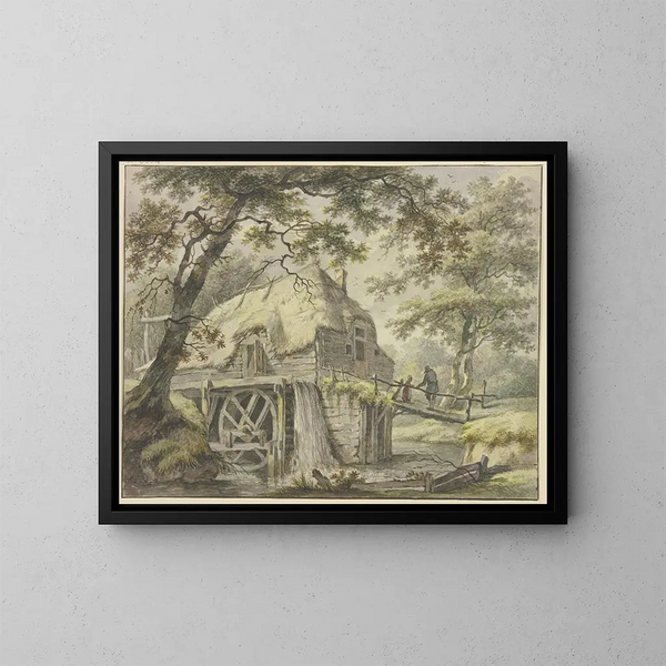 Mylly metsässä - Pieter Pietersz Barbiers — kehystetty taideteos seinällä
