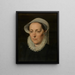 Portrait d'une femme - Pieter Pourbus — kehystetty taideteos seinällä