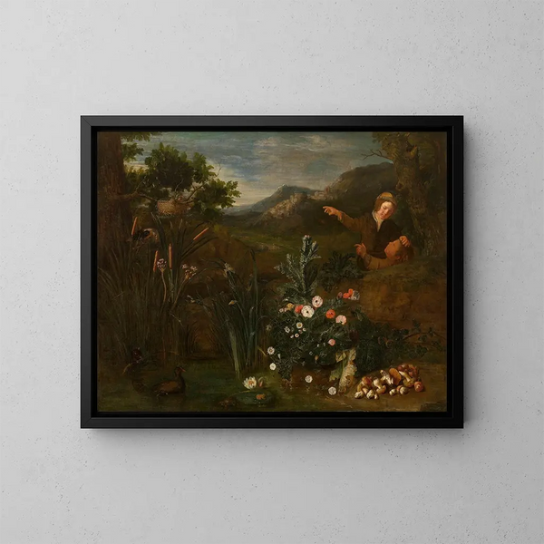 Le Nid d'oiseaux - Pieter Snyers — kehystetty taideteos seinällä