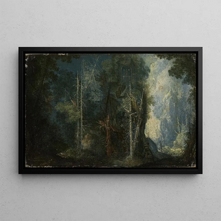 Pieter Stevens - Forest Landscape with Hermitage.webp