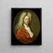 Portrait de M. Brust - Pieter van der Werff — kehystetty taideteos seinällä