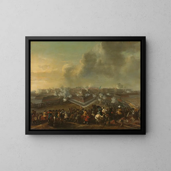 Hyökkäys Coevordenin kaupunkiin, 30. joulukuuta 1672 - Pieter Wouwerman — kehystetty taideteos seinällä