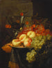 Nature morte avec des fruits et une branche de cerisier sur un verre Berkemeyer - Pieter de Ring | Reproduction — näkymä teoksesta
