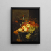 Nature morte avec des fruits et une branche de cerisier sur un verre Berkemeyer - Pieter de Ring | Reproduction — kehystetty taideteos seinällä