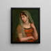 Portrait de la femme de l'artiste - Pietro Benvenuti — kehystetty taideteos seinällä