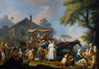 Pietro Fabris - Villagers Preparing To Depart For The Festival Of The Madonna Dellarco.webp