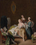 Le réveil de la dame - Pietro Longhi — näkymä teoksesta