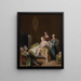 Le réveil de la dame - Pietro Longhi — kehystetty taideteos seinällä