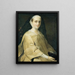 Portrait de la marquise Concina di Udine - Pietro Longhi — kehystetty taideteos seinällä