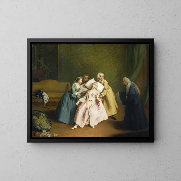 Le Faible - Pietro Longhi — kehystetty taideteos seinällä
