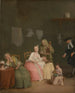 La lettre - Pietro Longhi — näkymä teoksesta