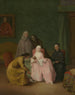La visite - Pietro Longhi — näkymä teoksesta