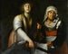 Judith ja palvelijatar - Pietro Ricchi — näkymä teoksesta