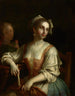 Femme à l'éventail et Femme à la rose - Pietro Rotari — näkymä teoksesta