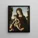 La Vierge à l'Enfant Jésus et saint Jean - Pinturicchio — kehystetty taideteos seinällä