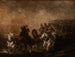 Artillerie ylittämässä puroa - Piotr Michałowski — näkymä teoksesta