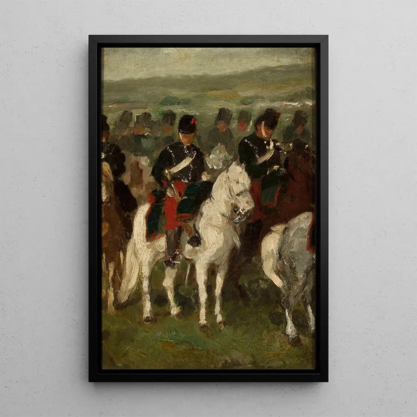 Ratsuväki - Piotr Michałowski — kehystetty taideteos seinällä