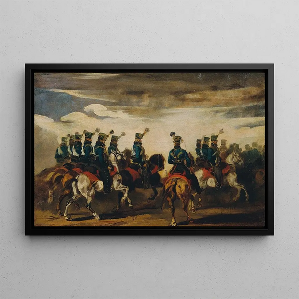 Piotr von Michalowski - sterreichische blaue Husaren.webp
