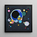Useita renkaita - Wassily Kandinsky — kehystetty taideteos seinällä