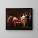 Antiochus ja Stratonice - Pompeo Batoni — kehystetty taideteos seinällä