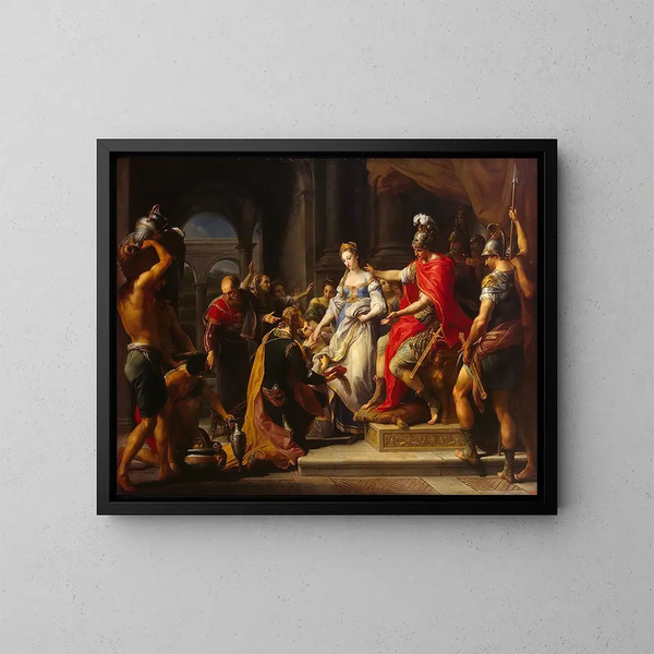 La Continence de Scipion - Pompeo Batoni — kehystetty taideteos seinällä