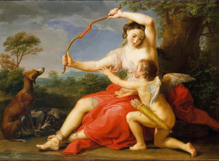 Diane ja Cupidon - Pompeo Batoni — näkymä teoksesta