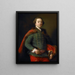 Portrait de John Woodyeare - Pompeo Batoni — kehystetty taideteos seinällä